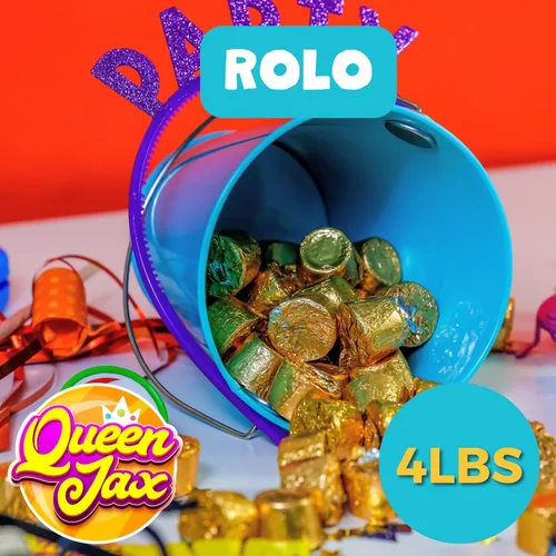 Vista 2 de ROLOS - Rolo Candy - Bolsa de 4 libras - Caramelo de caramelo - Caramelos a granel envueltos individualmente - Caramelos Rolos a granel - Chocolate