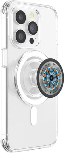 Vista 4 de Marvel Avengers Endgame Tony Stark Has a Heart PopSockets PopGrip: agarre intercambiable para teléfonos y tabletas PopSockets MagSafe PopGrip