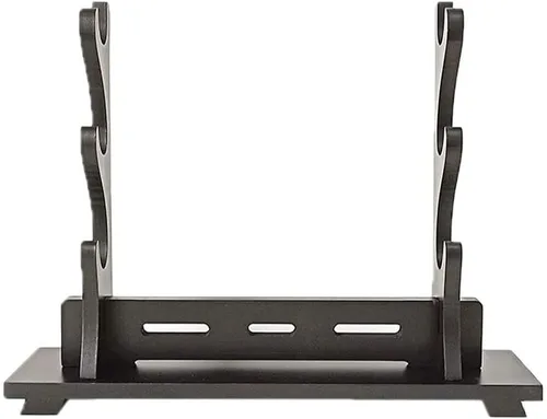 Vista 9 de Soporte de espada Katana soporte de pared para espada de madera, soporte de montaje en pared estilo rima china antigua, soporte de exhibición