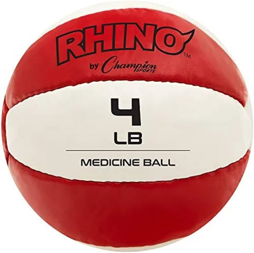 Champion Sports Leather Medicine Balls – Durable Weighted Balls for Strength, Core & Conditioning Training