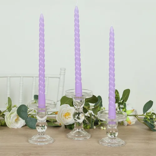 Vista 11 de Efavormart - Paquete de 10 velas cónicas de 12 pulgadas, diseño de cera premium, color blanco, velas sin perfume para entornos elegantes