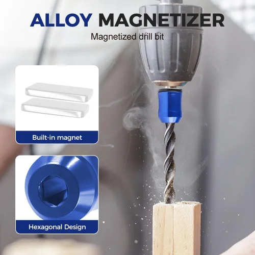 Vista 2 de Fuerte anillo magnético para tornillo, broca magnética de cabeza de destornillador 2026, soporte magnético universal para taladro, soporte