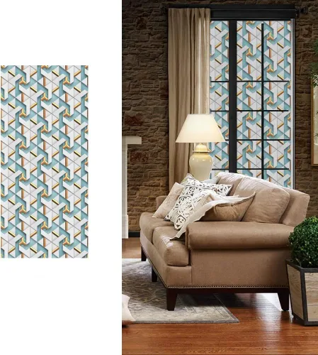 Película de privacidad para ventana, calcomanías de vidrieras esmeriladas, no adhesivas, a prueba de rayos UV, adhesivos estáticos para ventana,