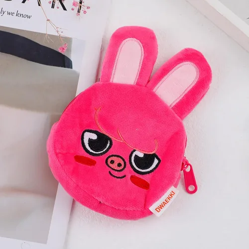 Vista 6 de G-Ahora K-POP Merchandise Stray Wallet con llavero para fans, WC-DWAEKKI