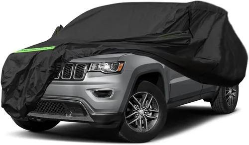 Vista 16 de Fundas impermeables para automóvil de repuesto para Jeep Patriot 2006-2017, 6 capas para todo tipo de clima, con puerta con cremallera y bandas