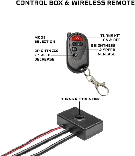 Vista 7 de LEDGlow Kit de iluminación de neón para debajo de la carrocería, 4 piezas, flexible, color naranja, flexible, para automóvil, 4 patrones únicos