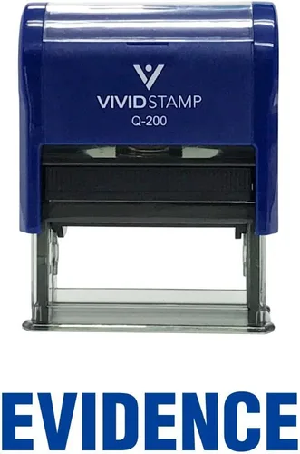 Vista 4 de Evidence Self Inking Rubber Stamp (Black Ink) - Medium 2 Pack