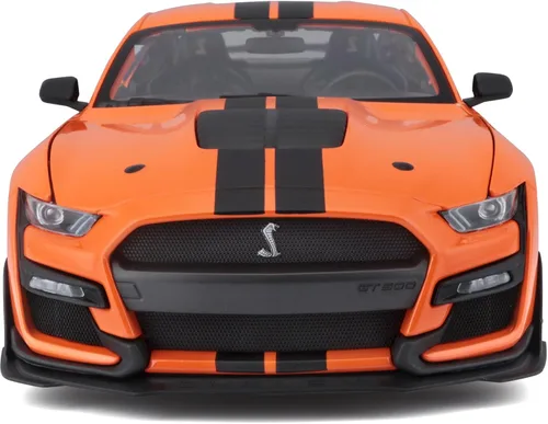 Vista 5 de Maisto - Modelo a escala 1/18 compatible con Mustang Shelby GT500 2020 (naranja)