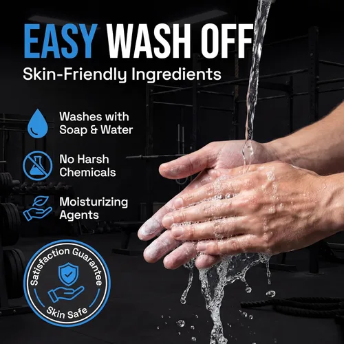 Vista 7 de EVMT Brands Liquid Chalk, Mess Free Gym Chalk for Weightlifting, Gymnastics, Rock Climbing, Dancing, and Lifting. Sweat Resistant and Long Lasting