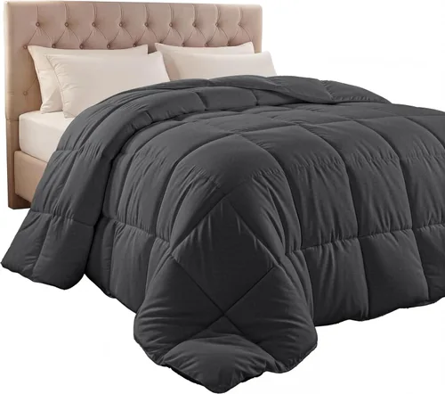 Vista 7 de Utopia Bedding - Edredón acolchado con inserto para edredón, edredón acolchado con pestañas en las esquinas, edredón alternativo cosido en caja