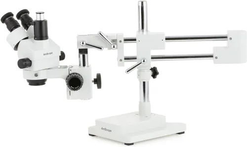 Vista 4 de AmScope SM-3T-54S-5M Microscopio Digital Profesional Trinocular Estéreo Zoom, WH10x Oculares, Aumento 7X-45X, Objetivo de Zoom 0.7X-4.5X, Luz LED