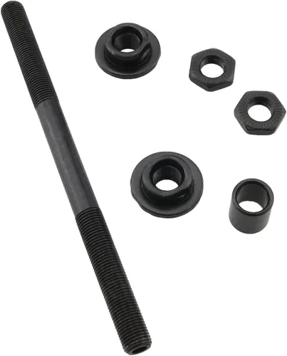 Vista 2 de ZRM&E Ejes de acero duradero, kit de eje delantero y trasero, kit de eje delantero y trasero, cubo de bicicleta de liberación rápida, 4.252 in