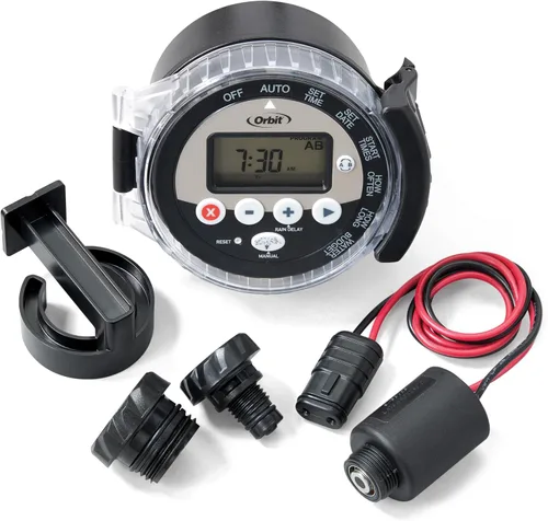 Orbit 57865 Controlador de aspersor de agua para exterior con batería