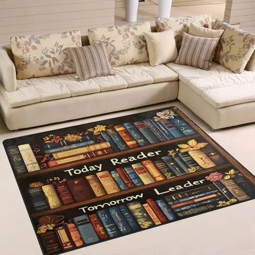 Vista 33 de ALAZA Tower Sea Ocean Blossom - Alfombra para sala de estar, dormitorio, 4 x 5 pies 3 pulgadas