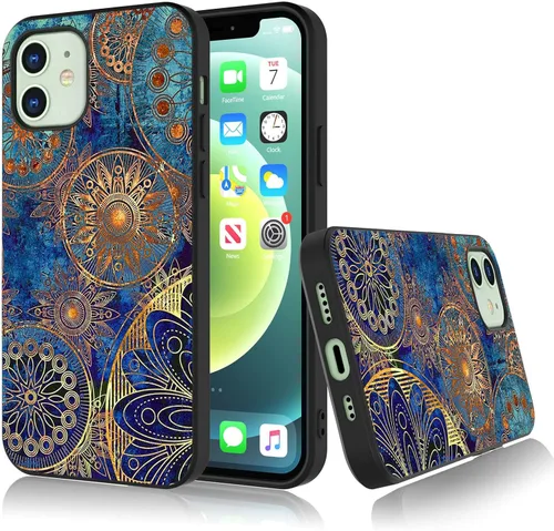 Vista 14 de Bcov Funda para iPhone 13, funda protectora de silicona suave a prueba de golpes con diseño de girasol de mariposa colorida para iPhone 13