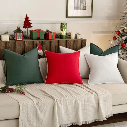 Vista 21 de MIULEE - Paquete de 2 fundas de cojín decorativas de lino, estilo bohemio y moderno, suaves, acento euro, para cama, neutral, fundas de cojín