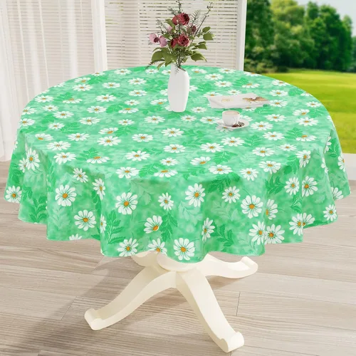Vista 40 de misaya Mantel rectangular de vinilo impermeable, mantel lavable con reverso de franela, mantel de plástico para cena, picnic, interior y exterior