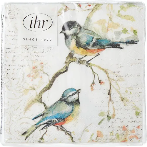 Vista 3 de Boston International C811100 IHR - Servilletas de papel para bebidas de cóctel, 5 x 5 pulgadas, Happy Little Titmice