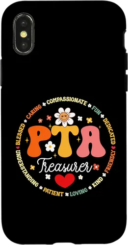 Vista 4 de iPhone 15 Parents Teacher Association Team Supporter PTA Treasurer Case