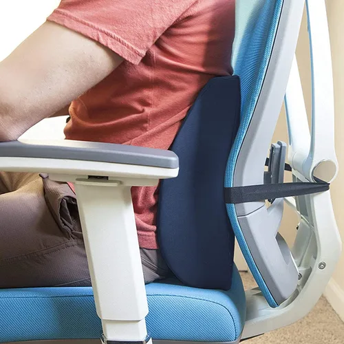 Vista 5 de DMI Almohada de apoyo lumbar para silla para ayudar con soporte de espalda con funda extraíble lavable para aliviar el dolor de espalda baja