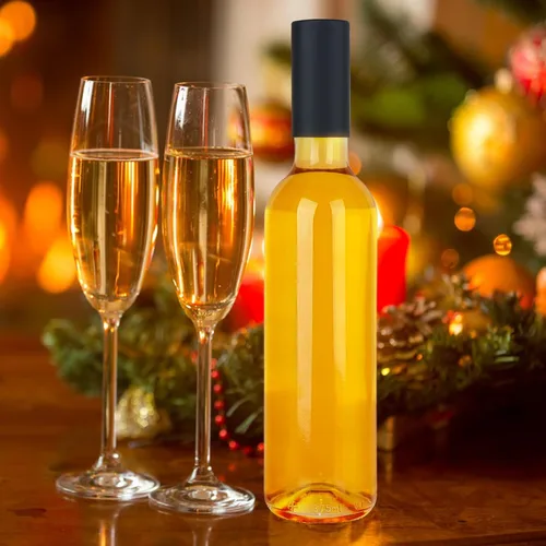 Vista 5 de GUANENA Paquete de 12 botellas de vidrio transparente de 350 ml con tapas de corcho y cápsulas retráctiles de PVC, botellas de vino vacías