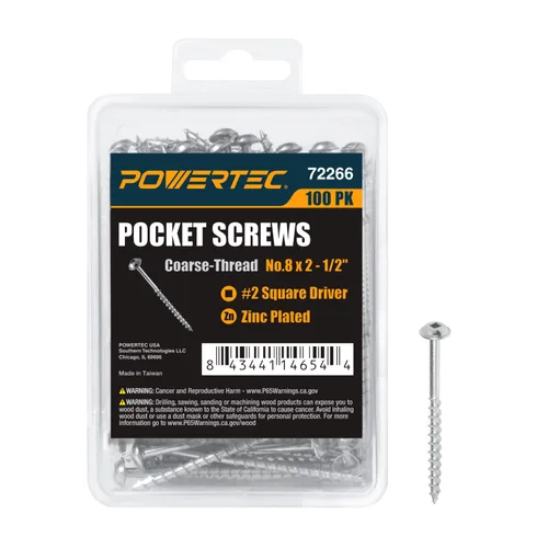 Vista 8 de POWERTEC Broca de taladro de bolsillo con vástago hexagonal de 1/4 pulgadas, broca de repuesto con collar de tope de profundidad para sistema