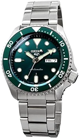 Vista 5 de Seiko 5 Sports Automatic SRPD61K1 Reloj de acero para hombre plateado Automático