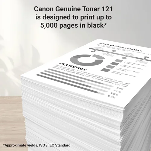 Vista 3 de Canon Cartucho de tóner negro 121 compatible con D1650, D1620