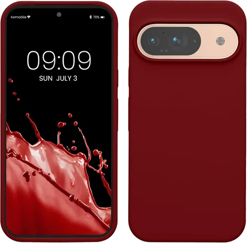 Vista 92 de kwmobile Funda Compatible con Google Pixel 6 Pro - Funda de Teléfono de Silicona TPU con Acabado Suave - Azul Caribe