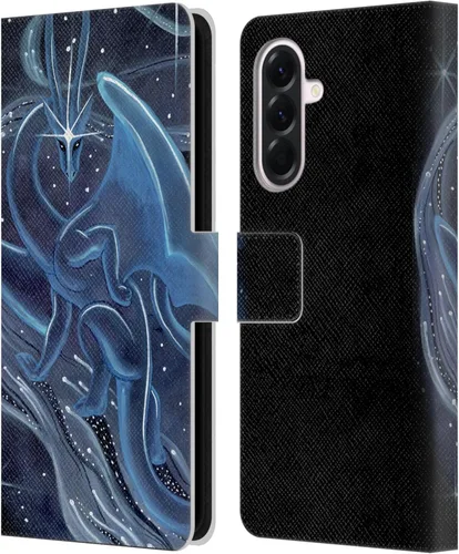 Vista 8 de Head Case Designs Officially Licensed Carla Morrow Galactic Entrancement Dragons Leather Wallet Case Compatible with Samsung Galaxy A07 4G