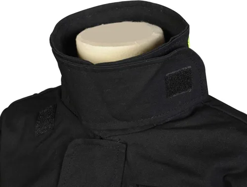 Vista 5 de Aeromax Jr Disfraz de bombero de búnker negro tamaño 46