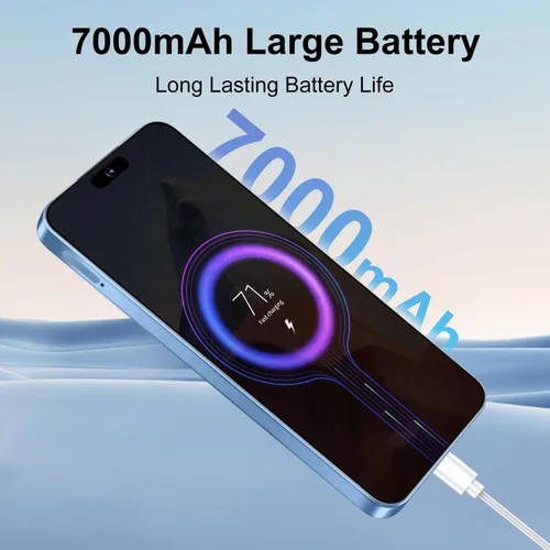 Vista 3 de 16PM Smartphone: Massive 6.99" FHD+ Screen Epic 7000mAh Battery Life 16+512GB Extreme Speed 108MP Pro Camera Unlocked Android Superior to