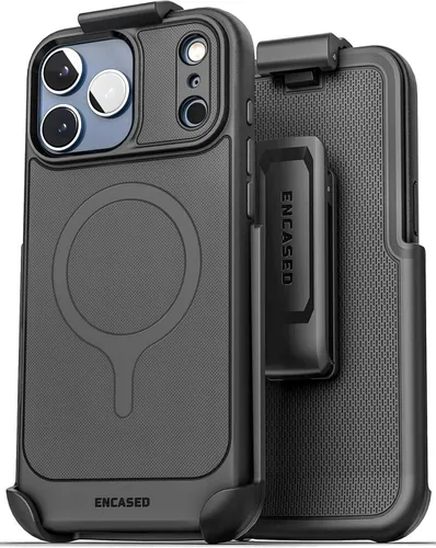 Vista 14 de Funda para cinturón Encased iPhone 11 con clip (Blindaje delgado) Funda de agarre delgada con cartuchera - Negro