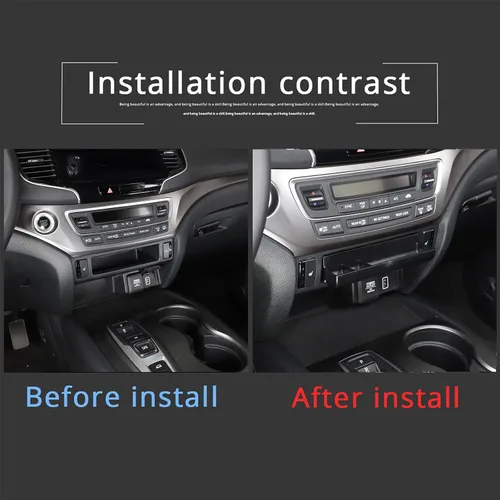 Vista 4 de Bandeja Organizadora de Consola Central para Honda Pilot 2016-2022/ Ridgeline 2017-2025/ Passport 2019-2025, Caja de Almacenamiento de Gaveta