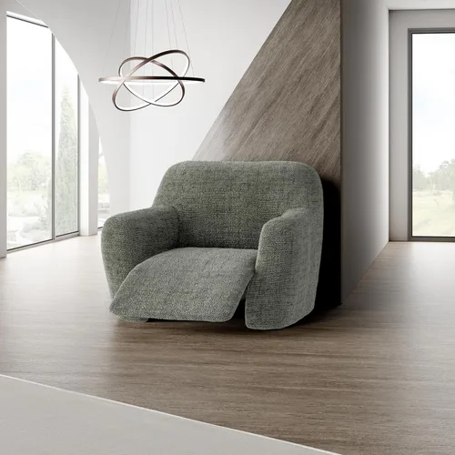 Vista 2 de PAULATO BY GA.I.CO. Funda para sillón reclinable, funda para silla reclinable, fundas estampadas, protector elástico de muebles de 1 pieza