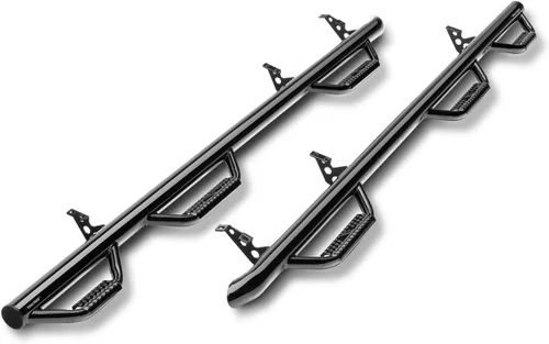 Vista 11 de Pasos EpYx de RealTruck para RAM Longitud de cabina, acero, negro texturizado EXD20CC-TX Compatible con RAM 2019-2024 2500/3500