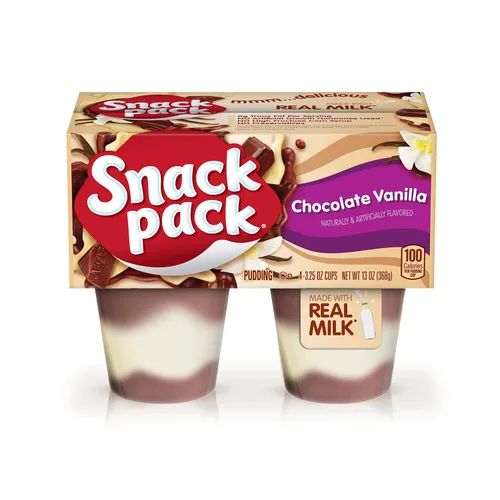 Vista 63 de Snack Pack Tazas de pudín con sabor a pastel de crema de plátano, 3.25 onzas, 4 unidades (paquete de 12)