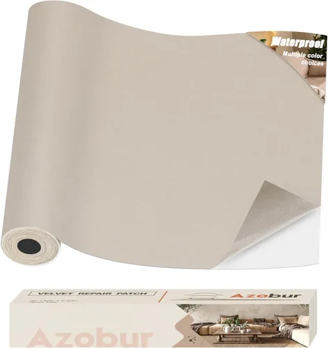 Vista 15 de Azobur Parche de terciopelo, parche rectangular autoadhesivo de tela de franela, terciopelo antiarañazos, disponible en diferentes colores, de 8 x