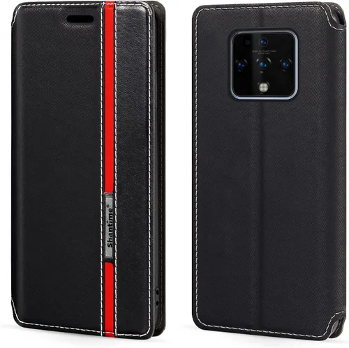 Colorblock - Funda de piel sintética con tapa magnética invisible compatible con Tecno Camon 16 Premier, elegante funda tipo cartera con protección