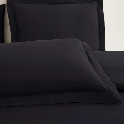 Vista 2 de Mellanni Juego de funda de edredón tamaño matrimonial, juego de ropa de cama de 5 piezas de la colección icónica, lujo de hotel, extra suave