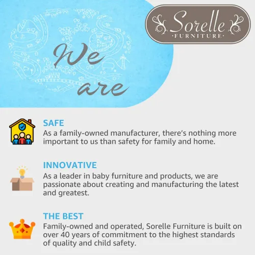 Vista 6 de Sorelle Furniture Rieles para niños pequeños y rieles para cama de tamaño completo, kit de conversión de riel de cama y cuna de madera Sorelle