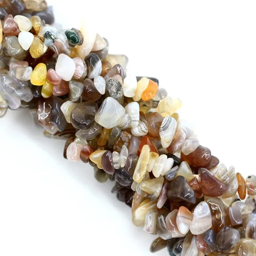 Vista 8 de 260 piezas de cuentas de cristal de Yaxaita natural en forma de astilla de 5 mm a 8 mm, cuentas de gemas irregulares con agujeros para hacer