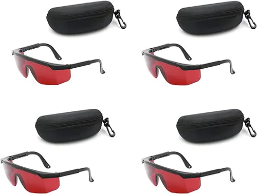 Vista 6 de Gafas de seguridad del laser de las gafas 190nm a las gafas protectoras del laser 540nm con la caja del terciopelo