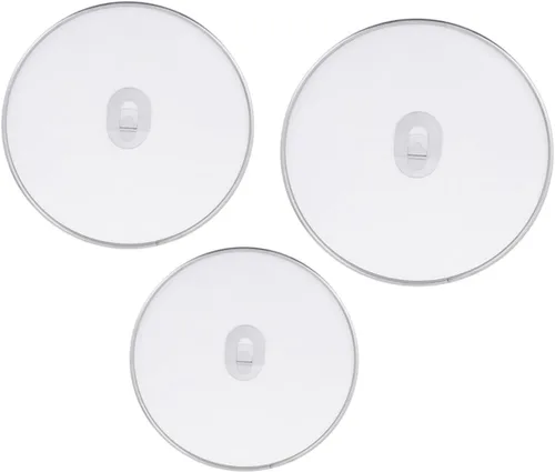 Pantalla de salpicaduras de acero inoxidable plata para sartén, 3 piezas