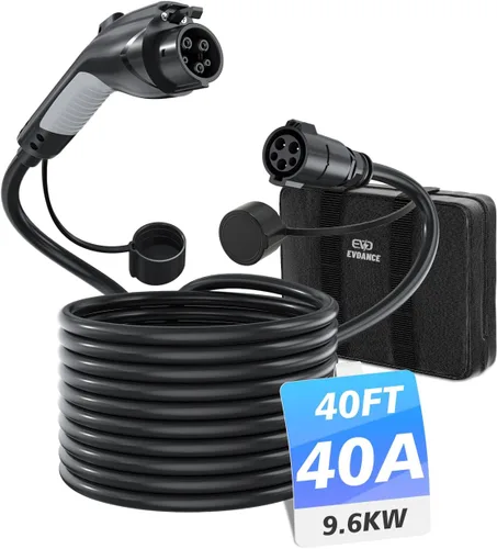 Vista 10 de EVDANCE Cable de extensión J1772, cable de extensión de cargador EV 32A, cable de carga de 21 pies para vehículo eléctrico de 110 V-240 V