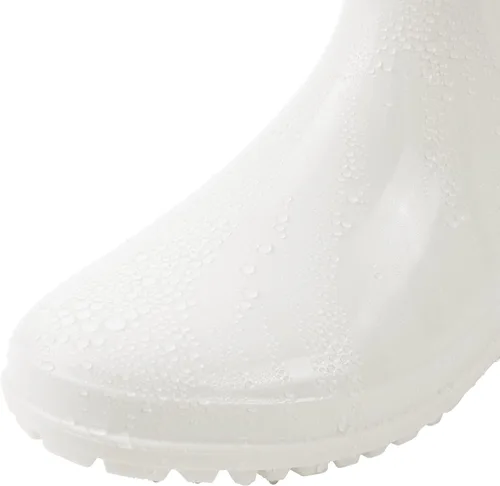 Vista 5 de Comwarm Botas de lluvia de media pantorrilla para hombre, impermeables, antideslizantes, de PVC, negro, para trabajo, para exteriores, Multi, 1