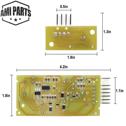 Vista 2 de Kit de tablero de control de sensor emisor de hielo para refrigerador 4389102 W10757851 de AMI PARTS compatible con Whirlpool Kenmore 2198586