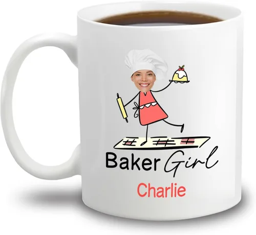 Vista 17 de A Truly Great Baker Is Hard To Find Difficult To Part With And Impossible To Forget - Taza de 11 onzas y 15 onzas, taza de café blanca personalizada