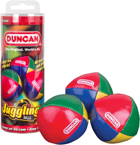 Vista 10 de Duncan Toys Malabares - Pelotas de malabarismo, multicolor, conchas de vinilo, bolas de circo con diseño de 4 paneles, frijoles de plástico, paquete