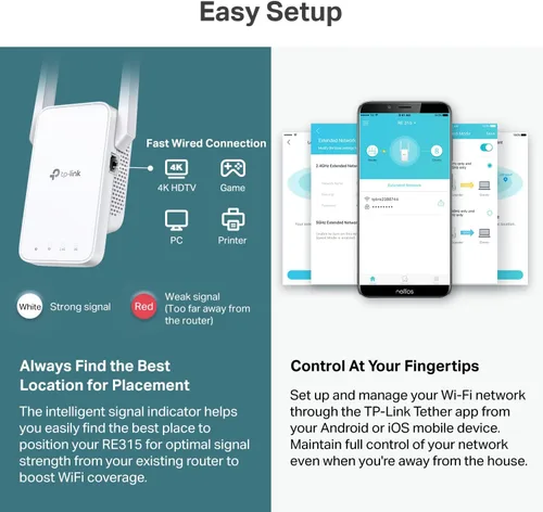 Vista 7 de TP-Link Extensor WiFi AC1200, Mejor Elección de Presupuesto 2023 de Engadget, Amplificador de Señal de 1.2Gbps para el Hogar, Doble Banda